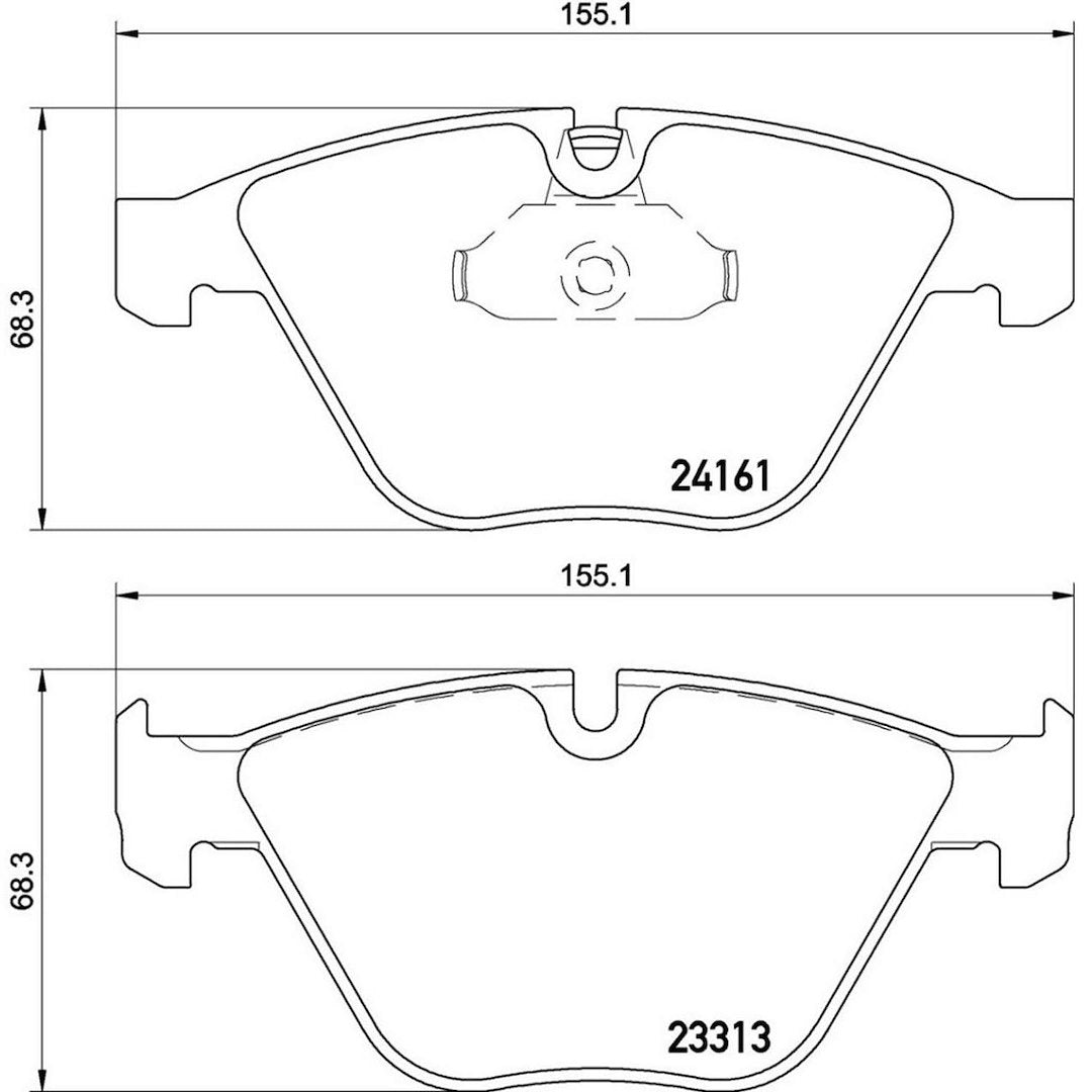 Product of Brembo P06081 Brake Pad - Set Of 4 
