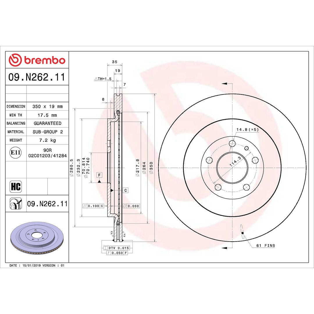 Brembo Kt00639 Brake Kit||09.N262.11_Drw.Jpg||89||brmkt00639||2240160