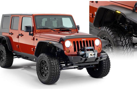 Product of Bushwacker 10918-07 Non-Exposed Fasteners Black Fender Flare - Set Of 4 
