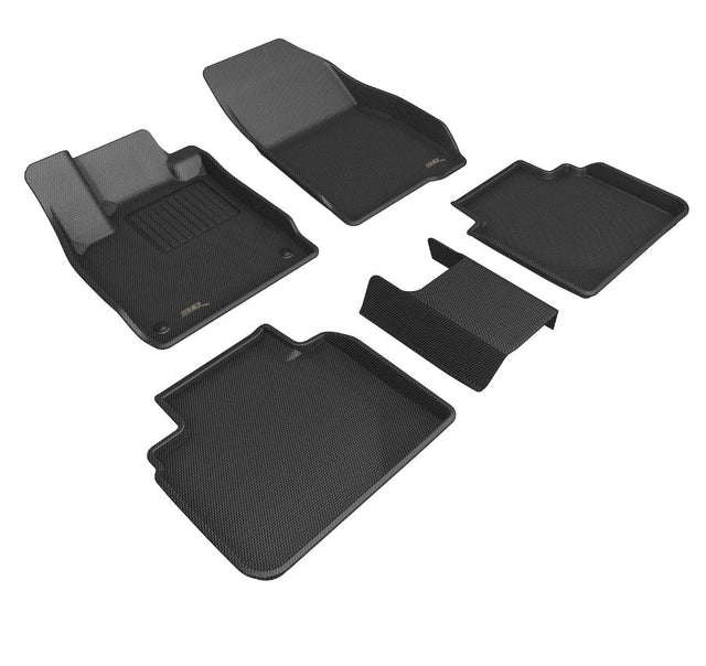 Product of 3D Mats KAGU L1HD13401509 Black Thermoplastic Rubber Of Carbon Fiber Texture Floor Liner 