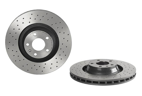 Product of Brembo 0988413XC02 Xtra Vented Cross Drilled 1 Piece Brake Rotor 