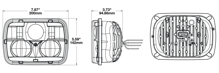 Product of J.W. Speaker 0554471 High And Low Beam Headlight Assembly - LED - Single 