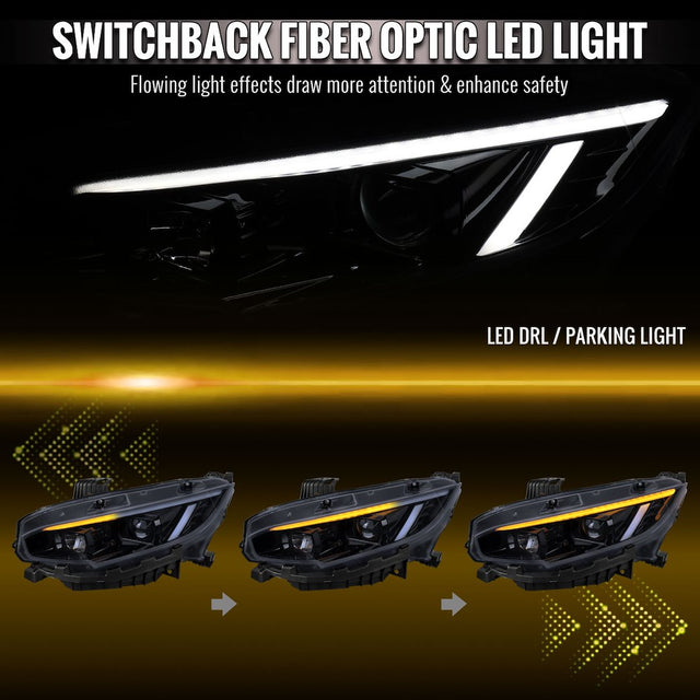 Spec-D Tuning Lhp-Cv16g-Sq-Tm Headlight Assembly||lhp-Cv16g-Sq-Tm_1.Jpg||86||sdtpcv16gsqtm||2219557