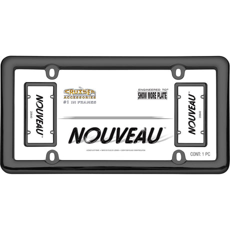 Cruiser 20640 License Plate Frame||20640_P01-Nouveau_Black_Plastic-Inpack.Jpg||86||c3420640||1355969