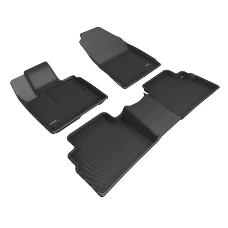 Product of 3D Mats KAGU L1KA07601509 Black Thermoplastic Rubber Of Carbon Fiber Texture Floor Liner 