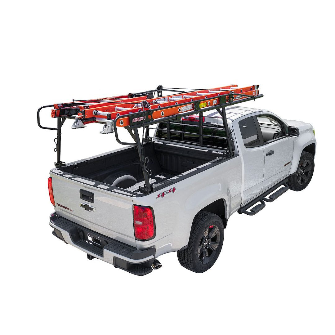 Product of Weather Guard (Werner) 1058-52-01 Bolt-On Black Matte Powder Coated Bar Style Headache Rack 