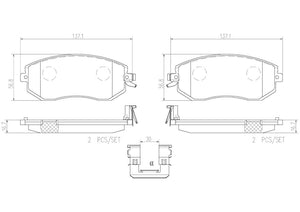Product of Brembo P78021N Brake Pad - Set Of 4 
