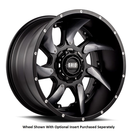 Product of Grid Wheels 20x9 Black Wheel - 8x7.08 Bolt Pattern 
