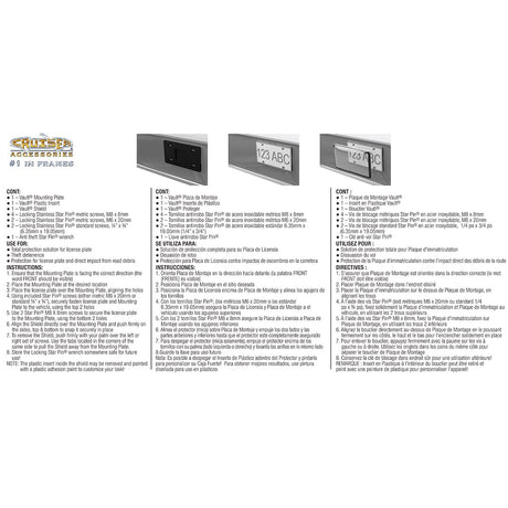 Product of Cruiser 62702 License Plate Cover