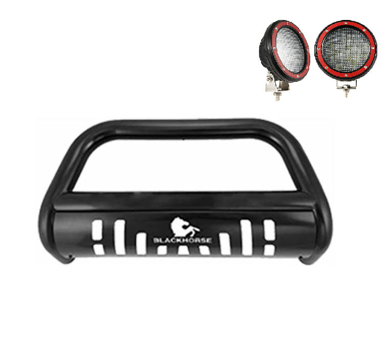Product of Black Horse Offroad BBTY920A-SP-PLFR Bull Bar  with skid plate 