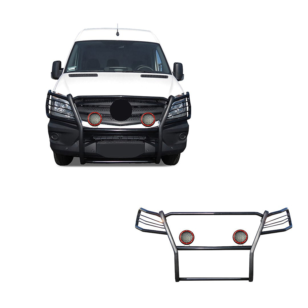 Product of Black Horse Offroad 17D502MA-PLFR Grille Guard  