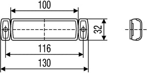Hella 008645011 Side Marker Light - Led||008645011.Pt01.Jpg||86||h57008645011||949602