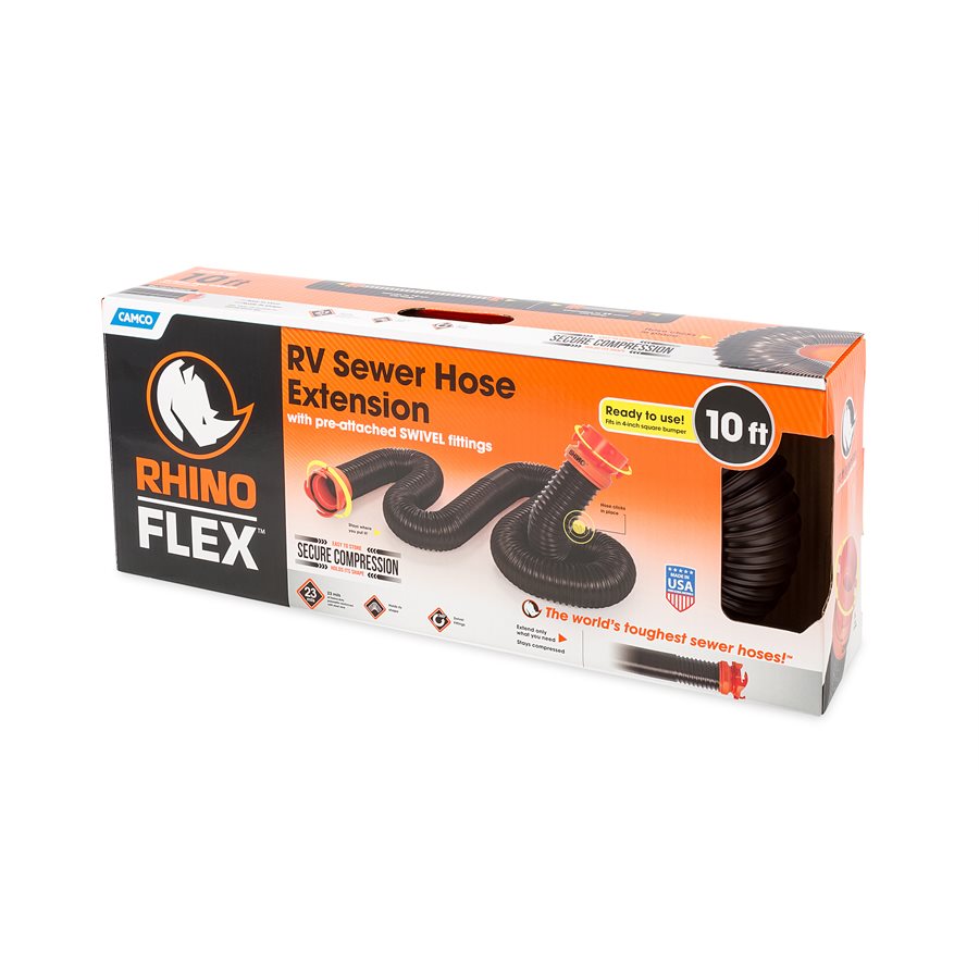Product of Camco 39764 10 Feet Black Sewer Hose Yes 