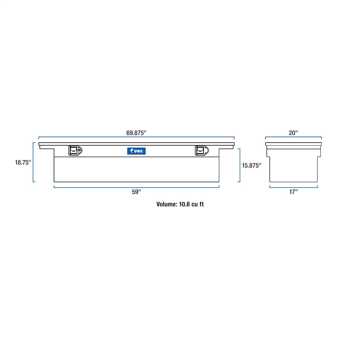 Product of UWS EC10791 Low Profile Toolbox 