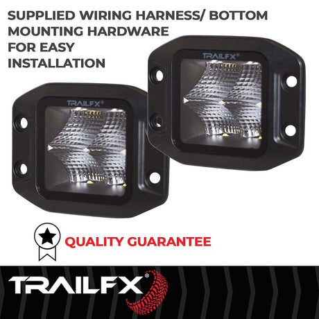 Product of TrailFX 2X2CFFMBPR Driving/ Fog Light 