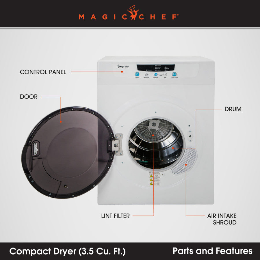 Magic Chef Mcsdry35w Clothes Dryer||mgcmcsdry35w_8.Jpg||93||mgcmcsdry35w||1519759