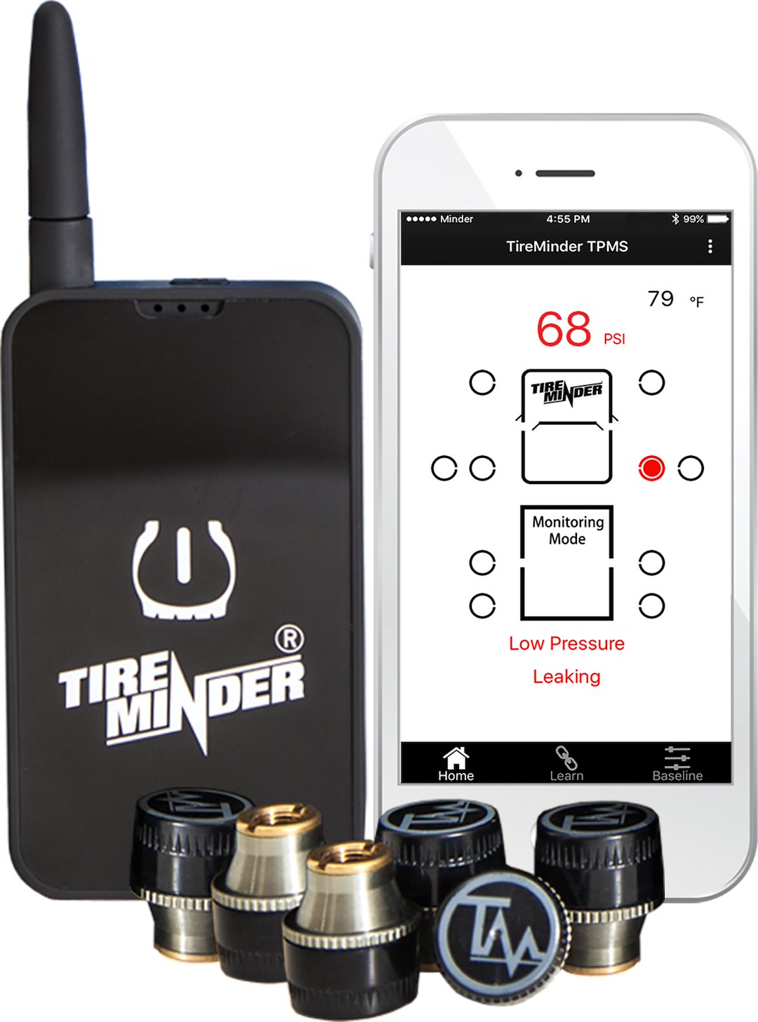 Product of Minder Research Tm22132 Tire Pressure Monitoring System - Tpms
