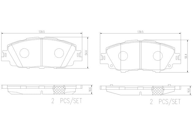 Product of Brembo P83175N Brake Pad - Set Of 4 