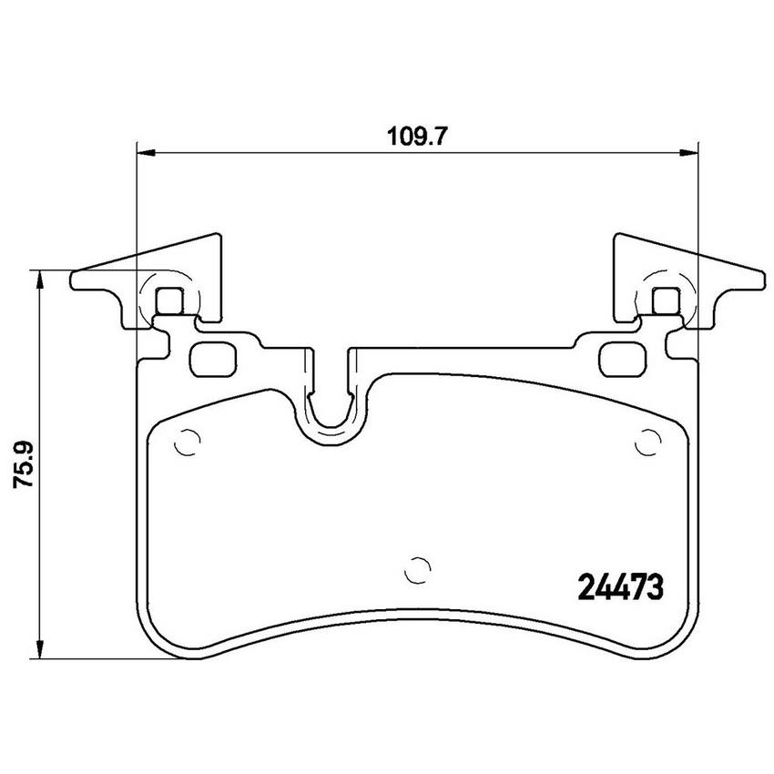 Product of Brembo P50113 Brake Pad - Set Of 4 