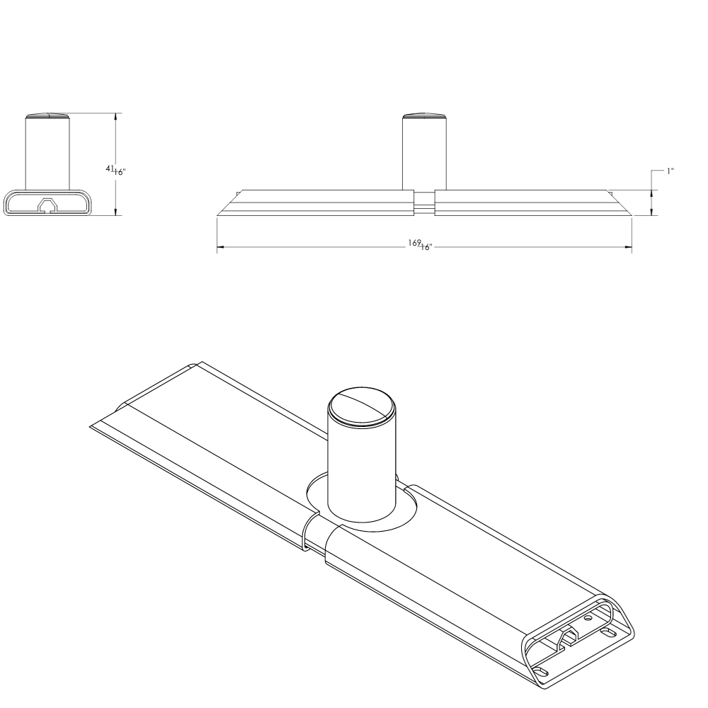 Taco T10-4000-14 Boat Sunshade Mount||t10-4000-14_10.Png||95||t9at10400014||1508305