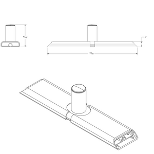Taco T10-4000-14 Boat Sunshade Mount||t10-4000-14_10.Png||95||t9at10400014||1508305