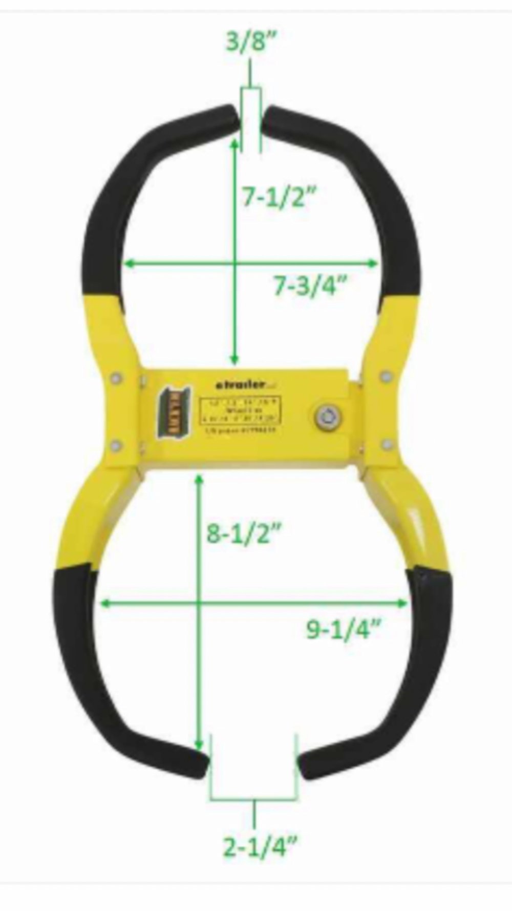 Product of Rack-Em Ra-25 Trailer Wheel Locking Boot