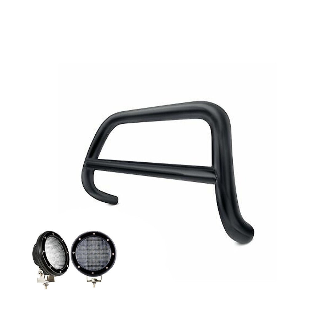 Product of Black Horse Offroad BB071103A-PLFB Bull Bar  with skid plate 