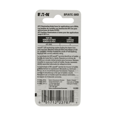 Bussman Bp/Atc-30id Fuse||bpatc-30id_1.Jpg||86||b6pbpatc30id||880830
