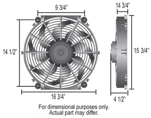 Derale 16626 Cooling Fan||16626-Dimensions.Jpg||86||d6516626||1571658