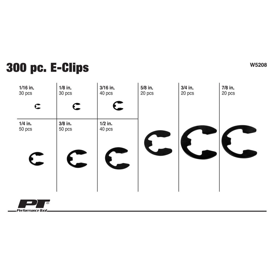 Performance Tool W5208 E-Clip Assortment||w5208_4.Jpg||89||ptlw5208||1597477