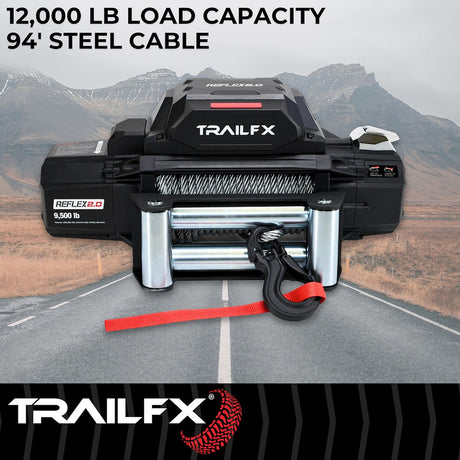 Product of TrailFX WR212B 12000 Pound Vehicle Recovery Winch 