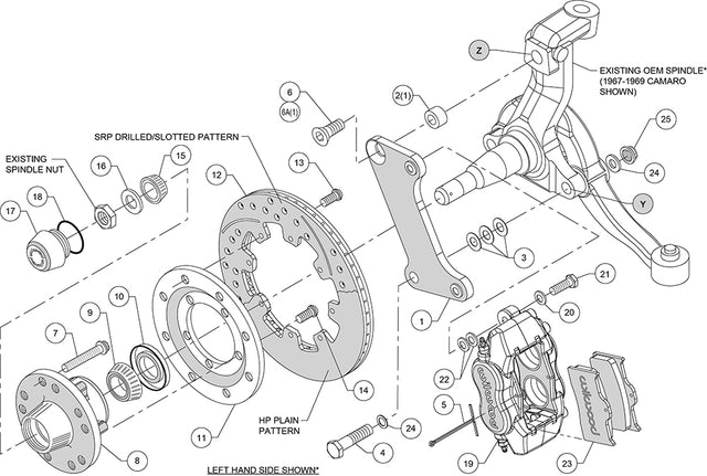 Product of Wilwood Brakes 140-7675-Dr Brake Conversion Kit