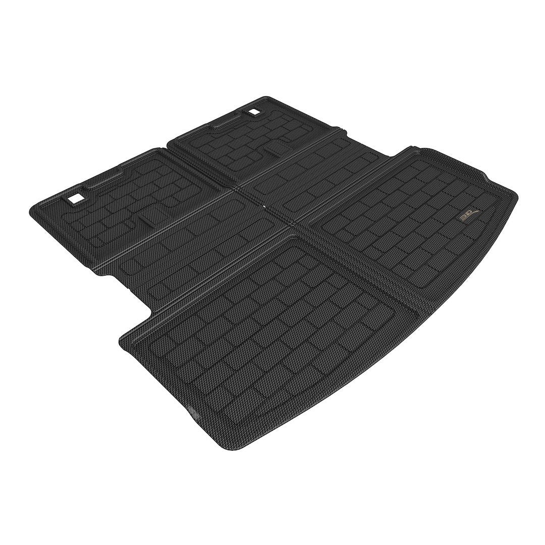 Product of 3D Mats M1FR1301309 Black Thermoplastic Rubber Of Carbon Fiber Texture To Back Of 3rd Seat Cargo Area Liner 