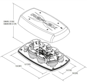 Ecco Electronic 5585cab Warning Light||5585cab_1.Jpg||86||e515585cab||1512258