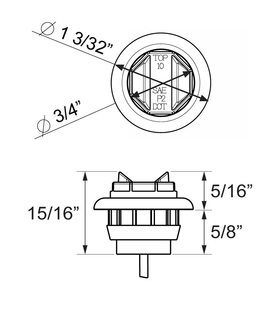 Product of Optronics Mcl12rk Clearance Light