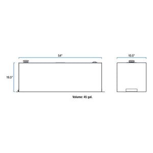 Product of UWS ST-45-R-MB Diesel Liquid Transfer Tank 45 Gallon Rectangular 