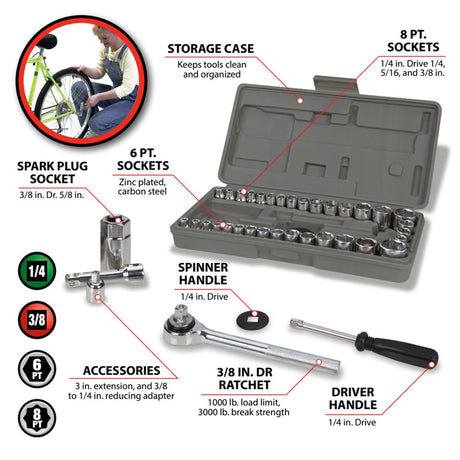 Product of Performance Tool W1173 Socket Set