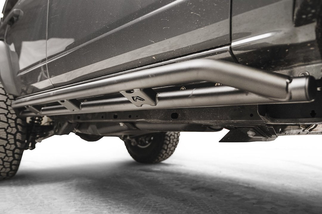 Product of Fab Fours FB21-G5251-1 Black Steel Tube Rocker Panel Guard 
