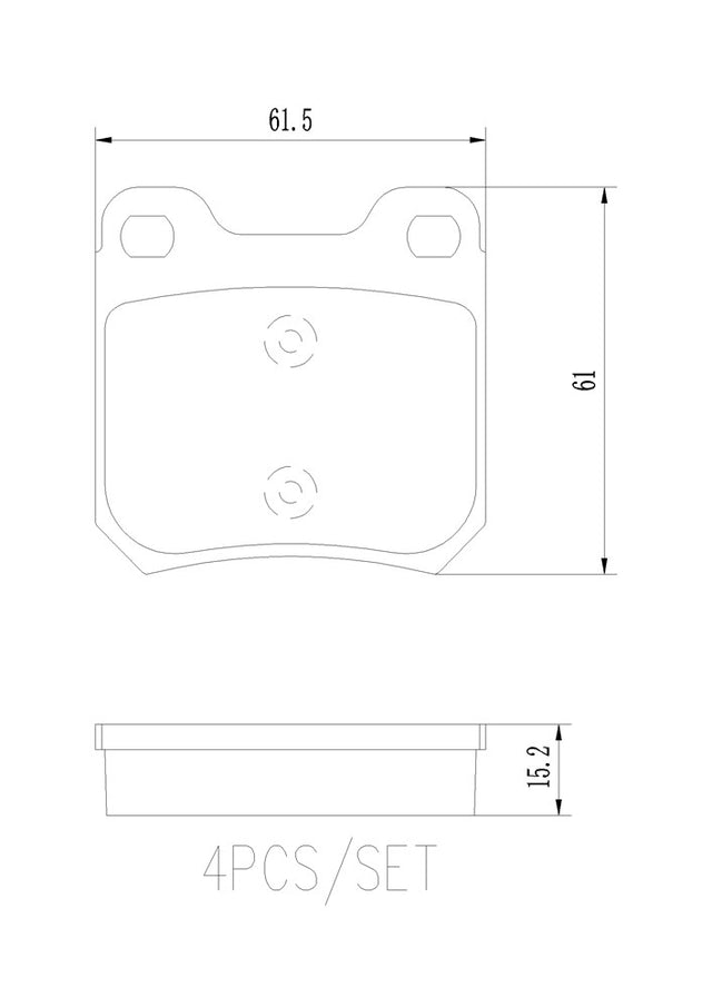 Product of Brembo P59014N Brake Pad - Set Of 4 