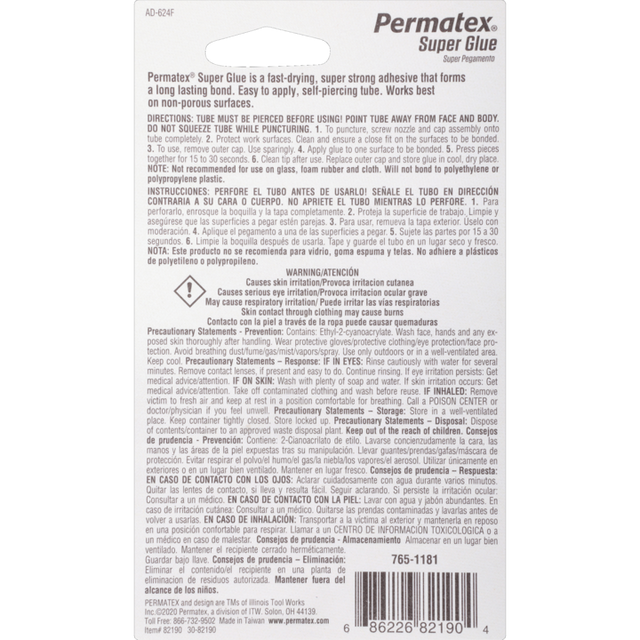 Product of Permatex 82190 Super Glue