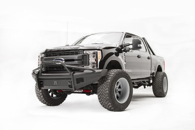 Product of Fab Fours FS17-Q4162-1 Black Steel Elite Steel Matte Powder Coated Bumper 