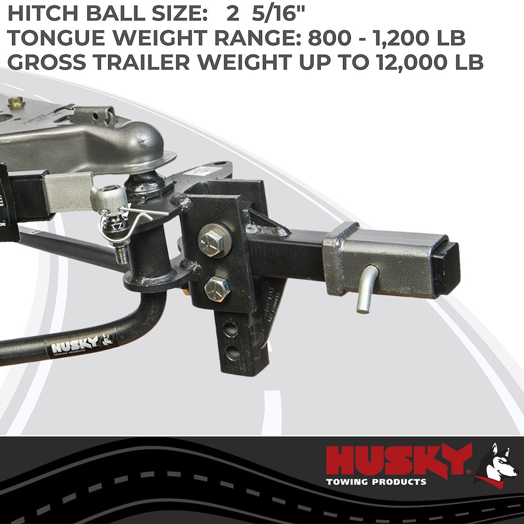 Product of Husky Towing 30849 12000 Pound Round Bar Weight Distribution Hitch 