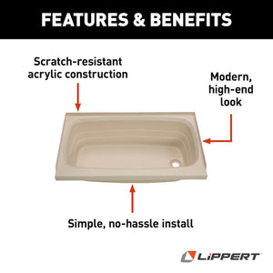 Lippert Components 209392 Bathtub||209392_3.Jpg||88||m6v209392||1000929