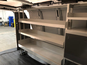 Product of Rolacase RSSHL/125-2 50 Inch L 12 Inch W Silver Van Storage System Shelf 