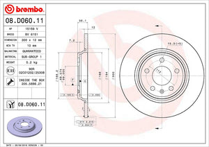 Brembo 08d06011c02 Brake Rotor||||87||brm08d06011||2008550