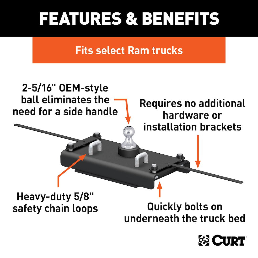 Curt 60614 Gooseneck Trailer Hitch||60614_3008x1990_Fa.Jpg||86||c9360614||1072693