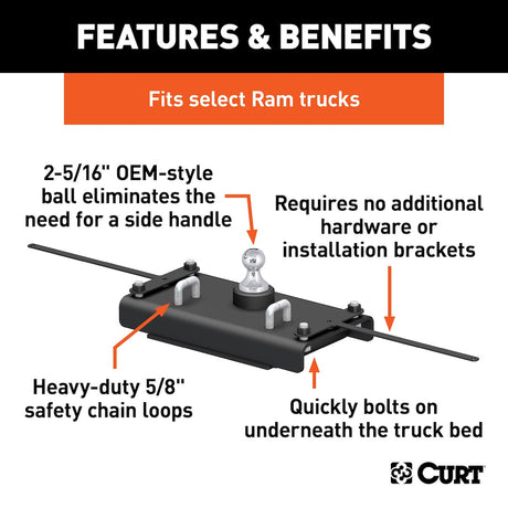 Curt 60614 Gooseneck Trailer Hitch||60614_3008x1990_Fa.Jpg||86||c9360614||1072693
