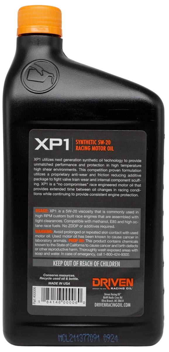 Product of Driven Racing Oil/ Joe Gibbs 00006 Oil