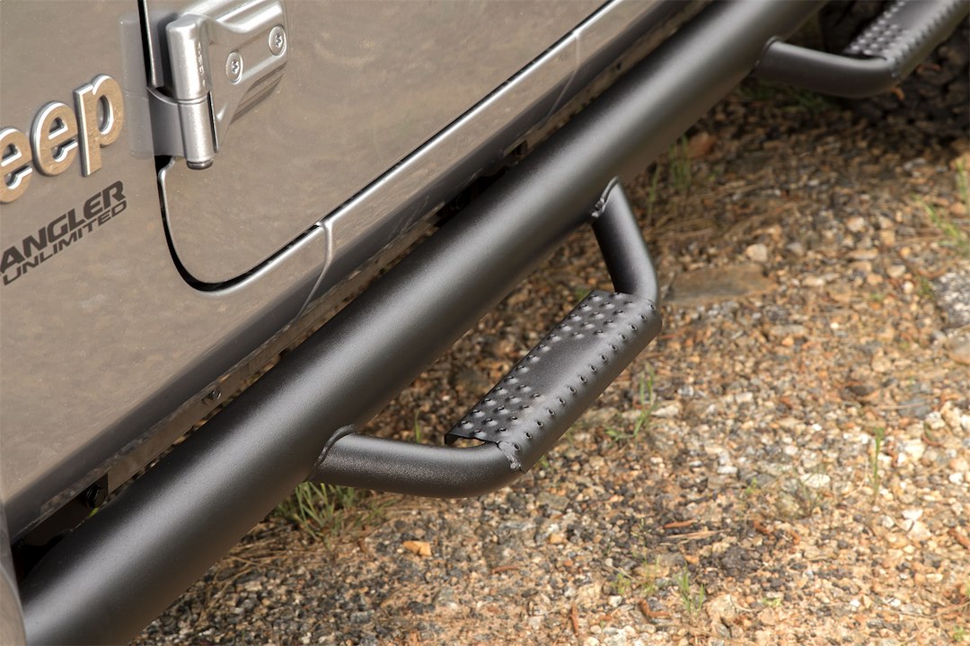 Product of Rugged Ridge 11596.04 SPARTAN™ Nerf Bar With Drop Down Steps 