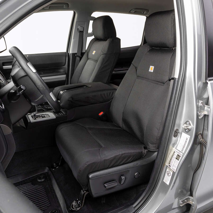 Product of Covercraft GTC4326ABCOBK Carhartt® PrecisionFit® Black 1000 Denier Nylon Seat Cover 